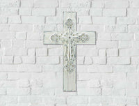 Thumbnail for 3-D Whitewashed Cross - The Fox Decor