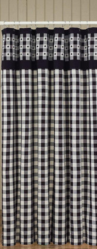 Thumbnail for Checkerboard Star Shower Curtain - 72