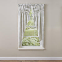 Thumbnail for Jam Jar Lined Gathered Window Curtain Gray Swag Set of 2- Park Designs - The Fox Decor