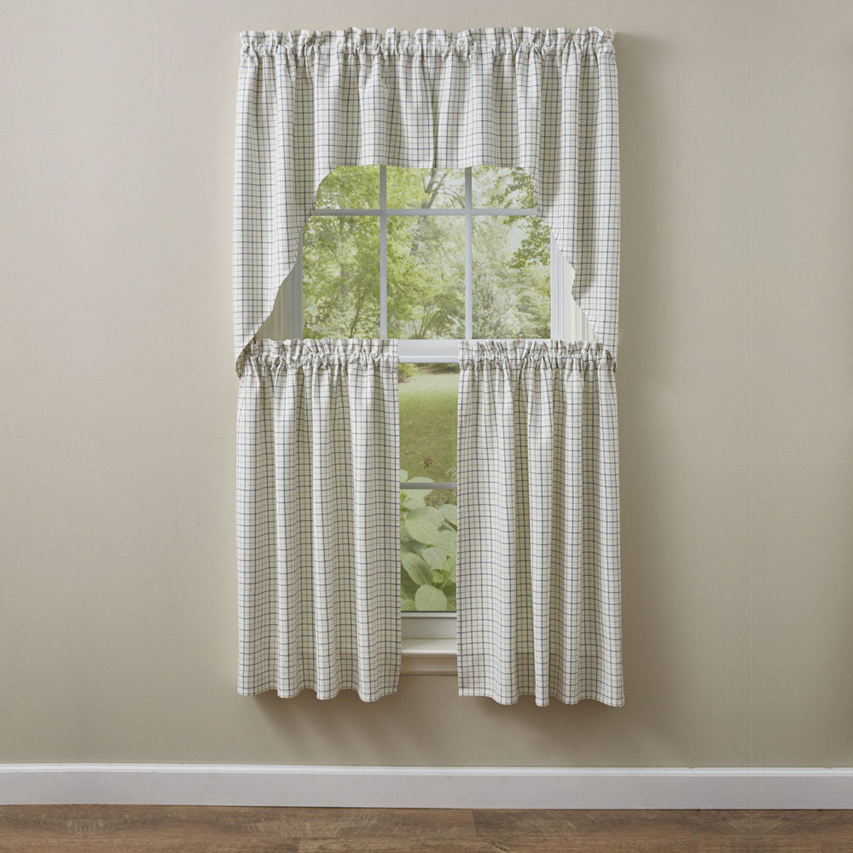 Jam Jar Window Curtain Tiers 72