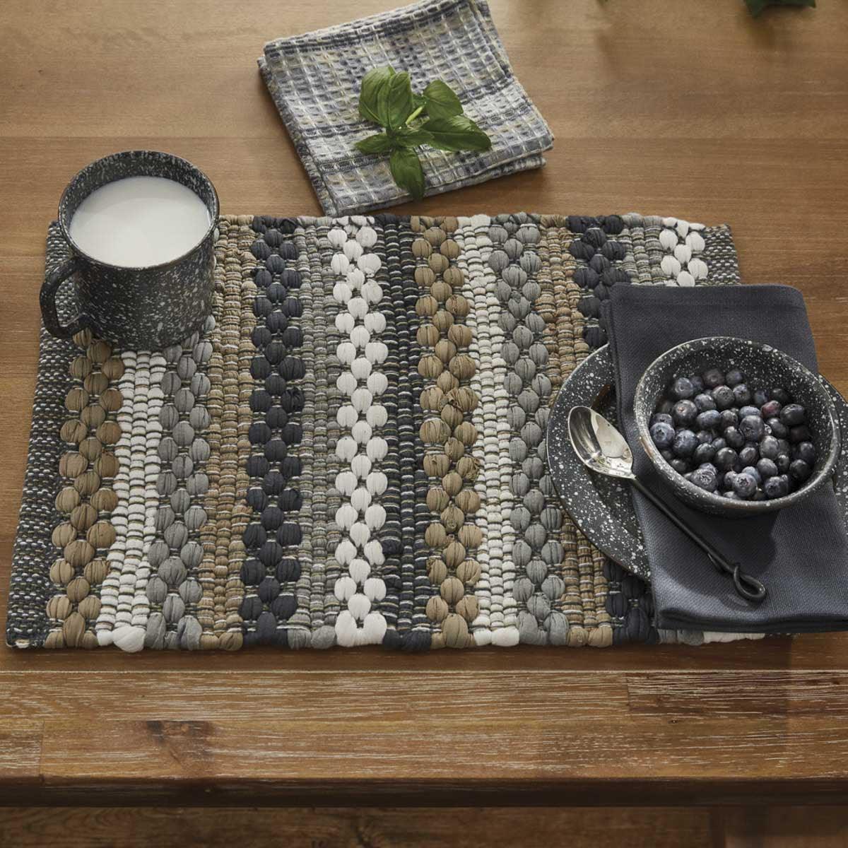 Hartwick Placemats - Chindi Set Of 6 Park Designs - The Fox Decor