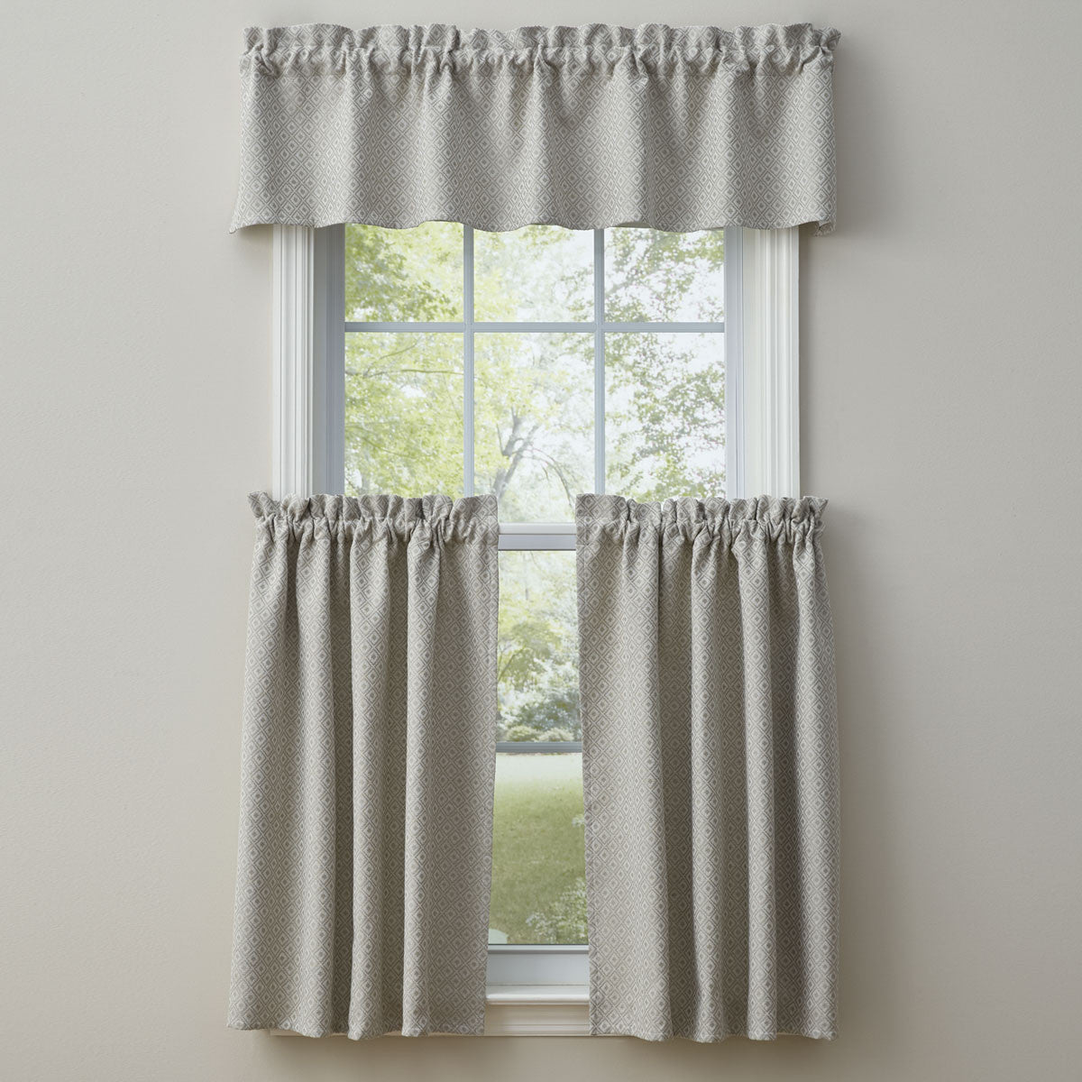 Diamond Jacquard Lined Valance 60