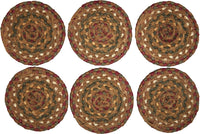 Thumbnail for Tea Cabin Jute Coaster Set of 6 VHC Brands - The Fox Decor