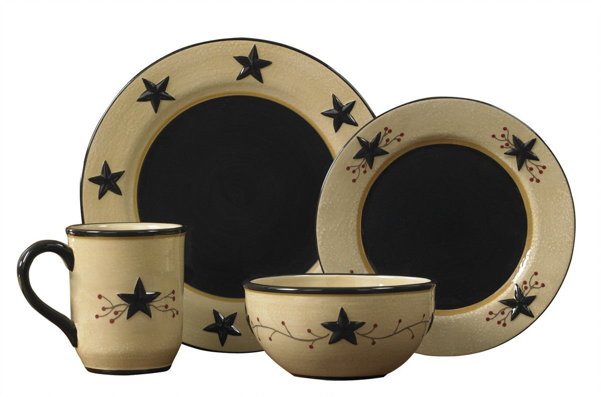 Star Vine Farmhouse Cereal Bowls - Set of 4 Park Designs
