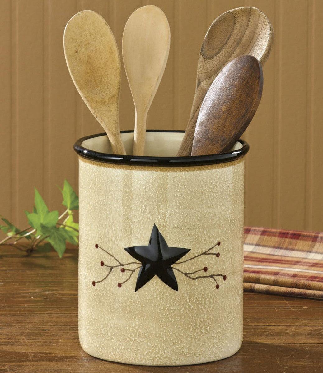 Star Vine Utensil Crock - Park Designs - The Fox Decor