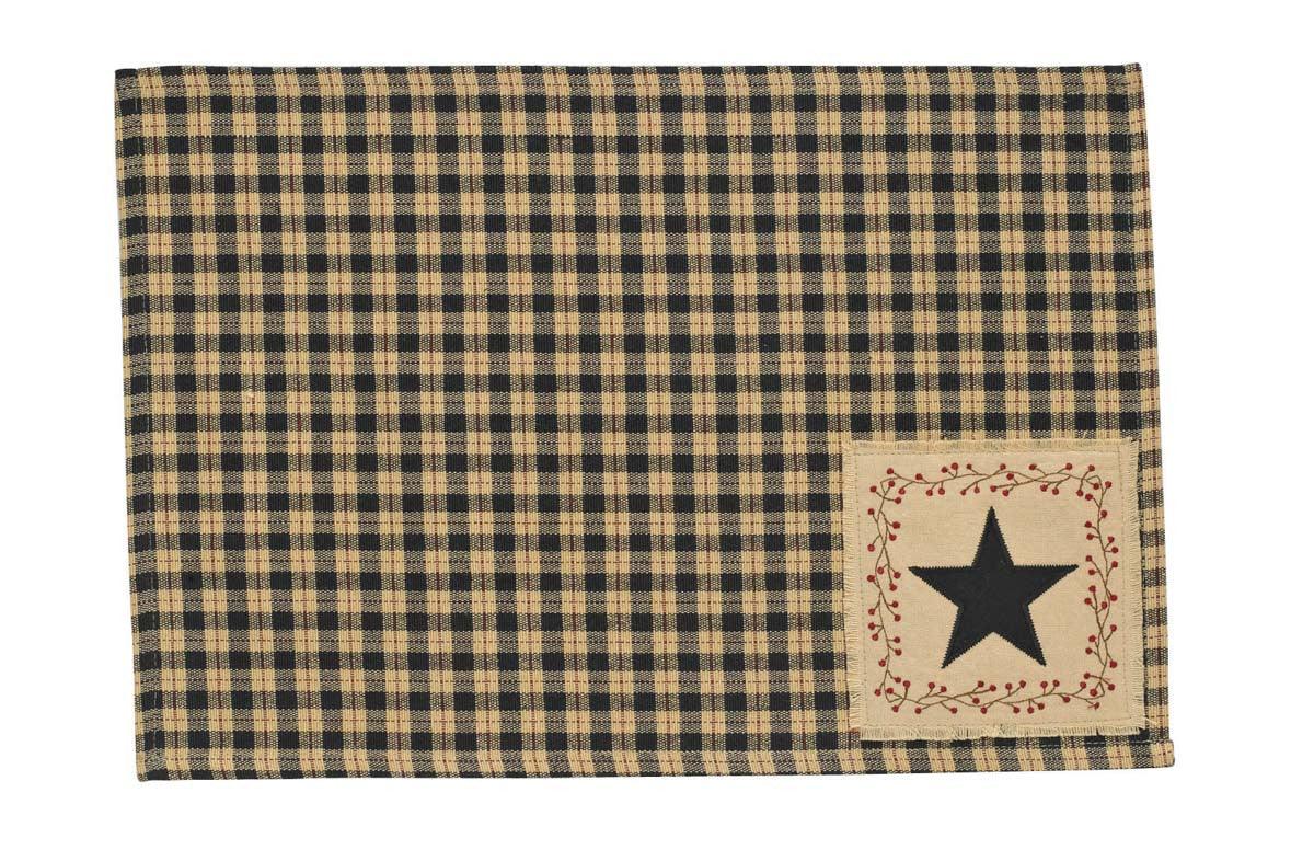 Star Patch Placemats - Set Of 6 Park Designs - The Fox Decor
