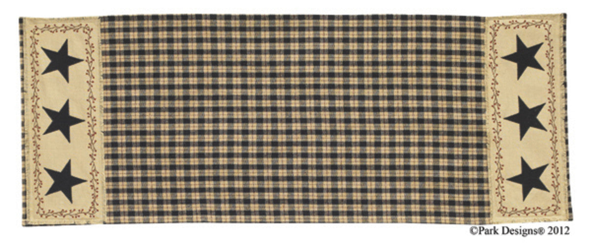 Star Patch Table Runner - 36"L Park Designs - The Fox Decor