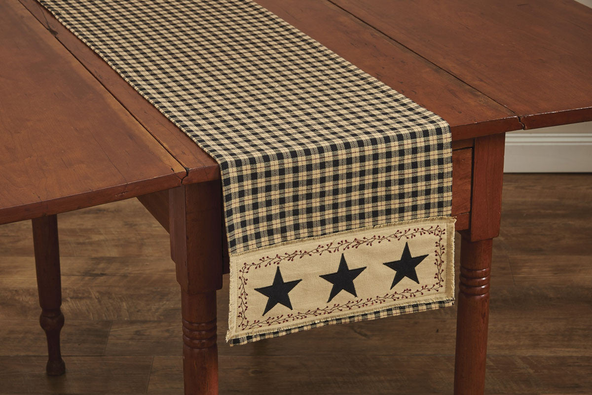 Star Patch Table Runner - 54"L Park Designs