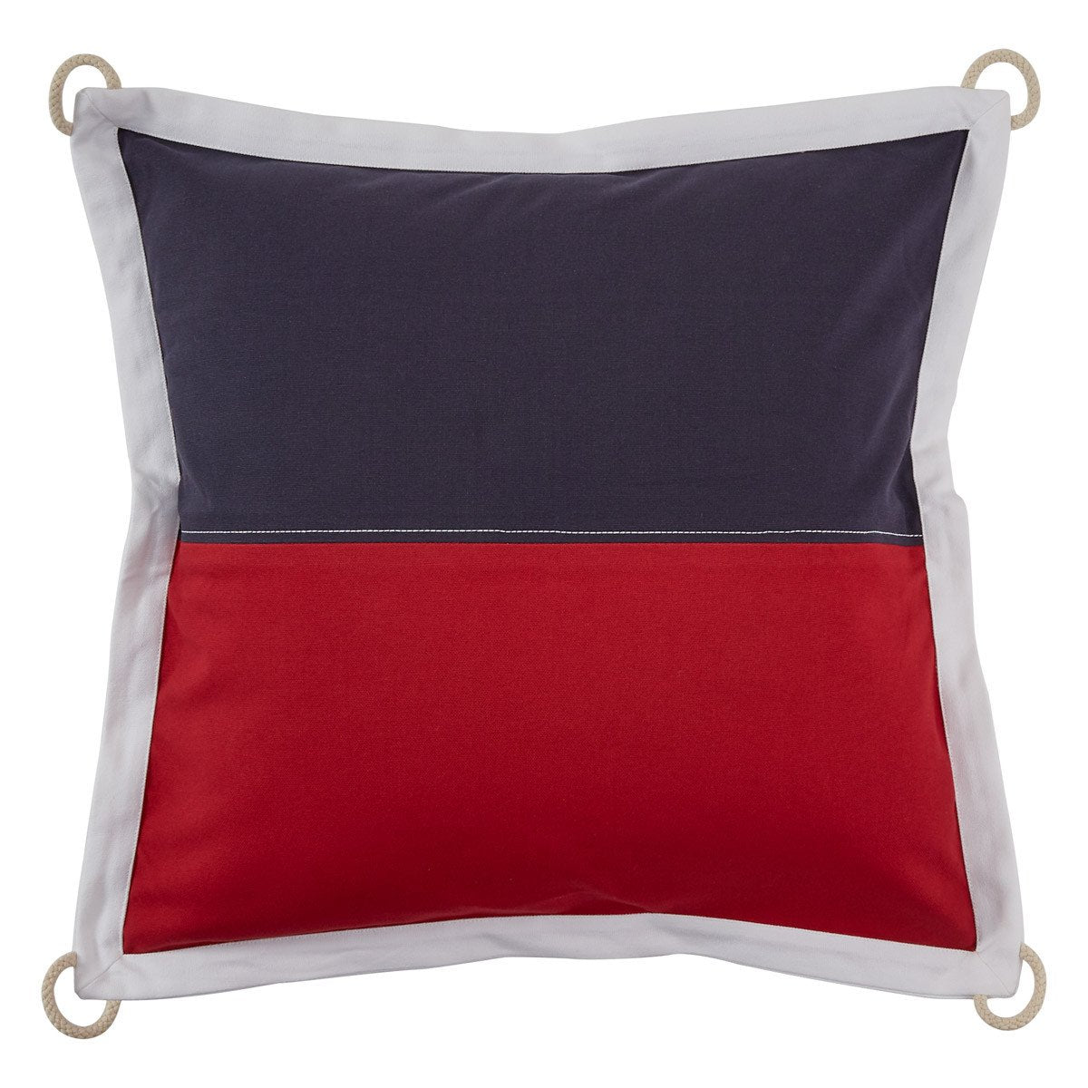 Nautical Flag 20" Pillow with Poly Insert - Split P - The Fox Decor