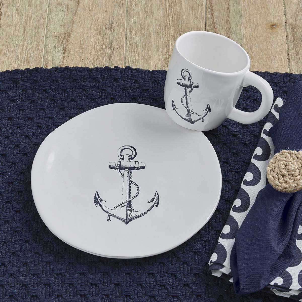 Anchor Salad Plates - Set of 4 Park Designs - The Fox Decor