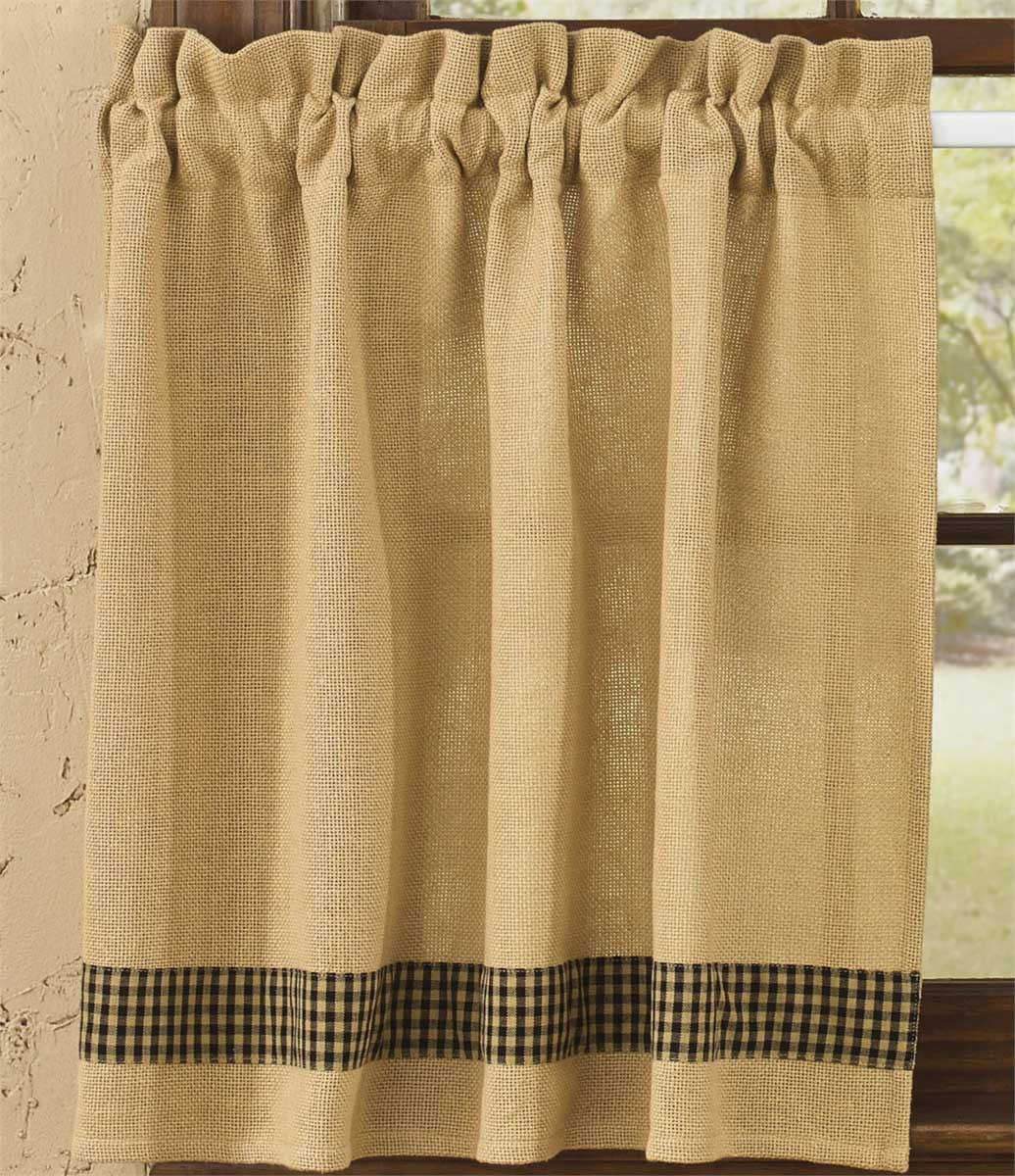 Primitive Burlap & Check Tiers - 72" x 36" Park Designs