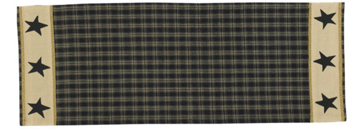 Sturbridge Star Table Runner - 54"L - Black Park Designs - The Fox Decor