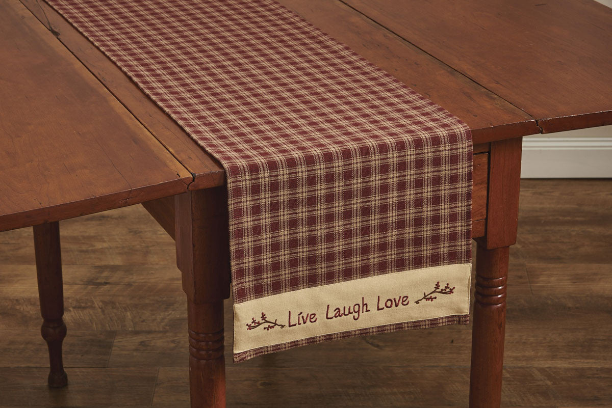Sturbridge Live Table Runner - Wine 54"L Park Designs - The Fox Decor