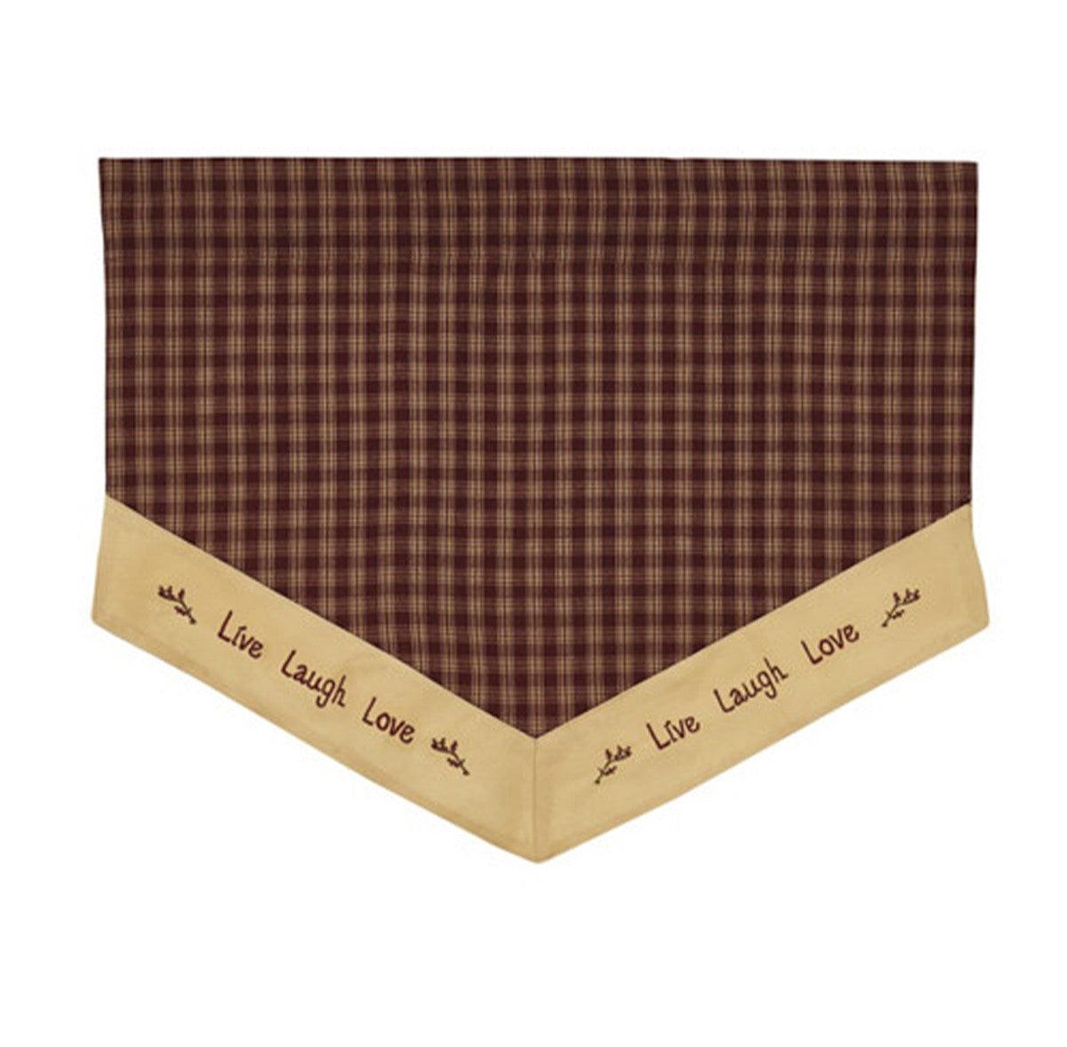 Sturbridge Live, Laugh, Love Valance - Single Point Park Designs - The Fox Decor