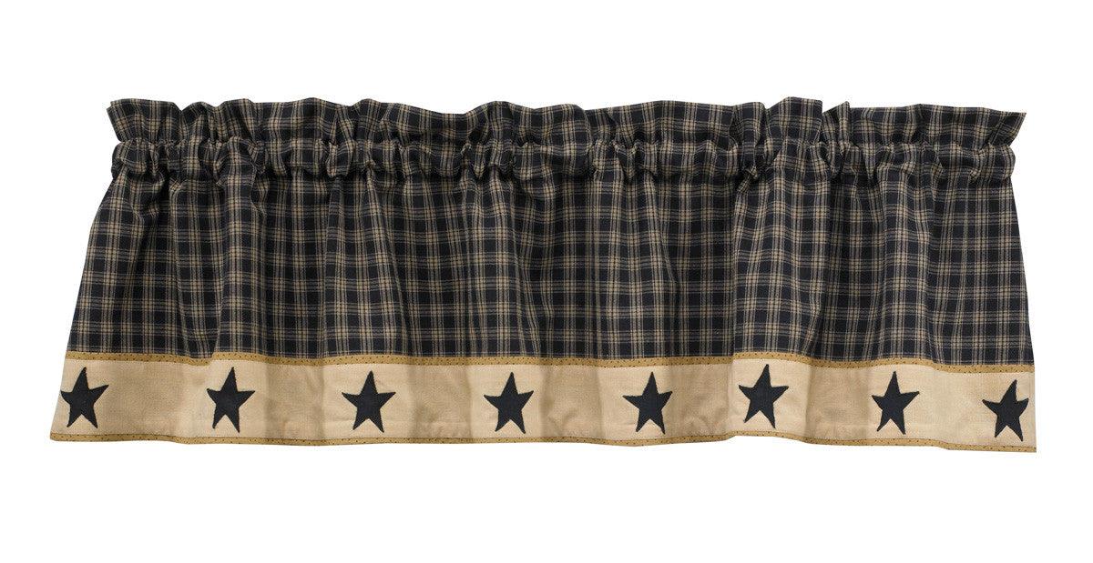 Sturbridge Black Star Valance Park designs - The Fox Decor