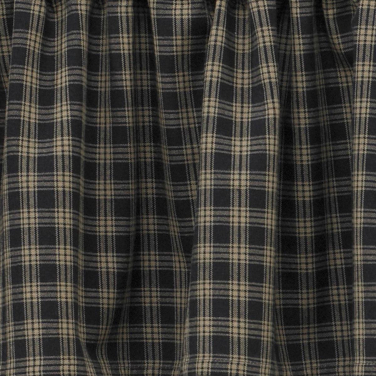 Sturbridge Black Prairie Gathered Swag Curtains Park Designs - The Fox Decor