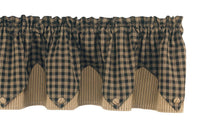 Thumbnail for Sturbridge Black Valance - Point Park Designs - The Fox Decor