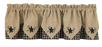 Thumbnail for Sturbridge Black Star Valance - Point Park Designs - The Fox Decor