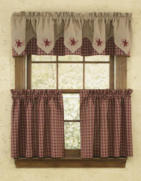 Thumbnail for Sturbridge Wine Star Valance - Point Wine Park Designs - The Fox Decor