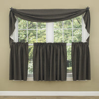 Thumbnail for Sturbridge Black Fishtail Swag Curtain 145