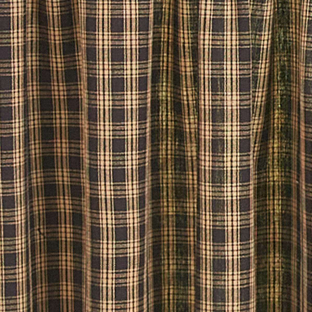 Sturbridge Plaid Ruffle Tiers - Black 72x36 Park Designs - The Fox Decor