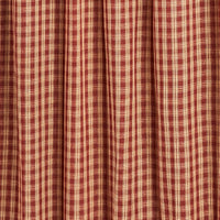 Thumbnail for Sturbridge Plaid Ruffle Shower Curtain - Wine 72