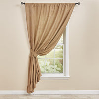Thumbnail for Sturbridge Ticking Ruffle Single Panel - Black 56x84 Park Designs - The Fox Decor