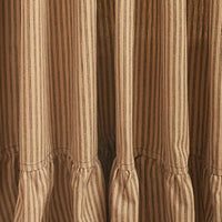 Thumbnail for Sturbridge Ticking Ruffle Single Panel - Black 56x84 Park Designs - The Fox Decor