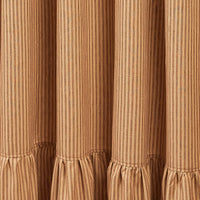 Thumbnail for Sturbridge Ticking Ruffle Shower Curtain - Black 72