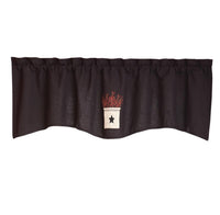 Thumbnail for Berry Crock Lined Wave Valance Set of 2 Park Designs