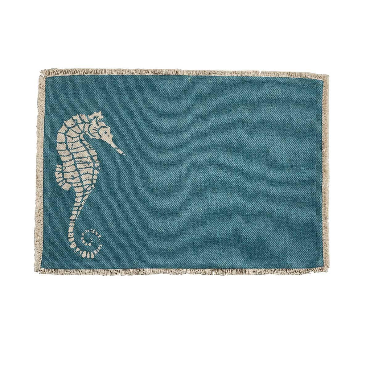 Seahorse Print Placemats - Set Of 6 Park Designs