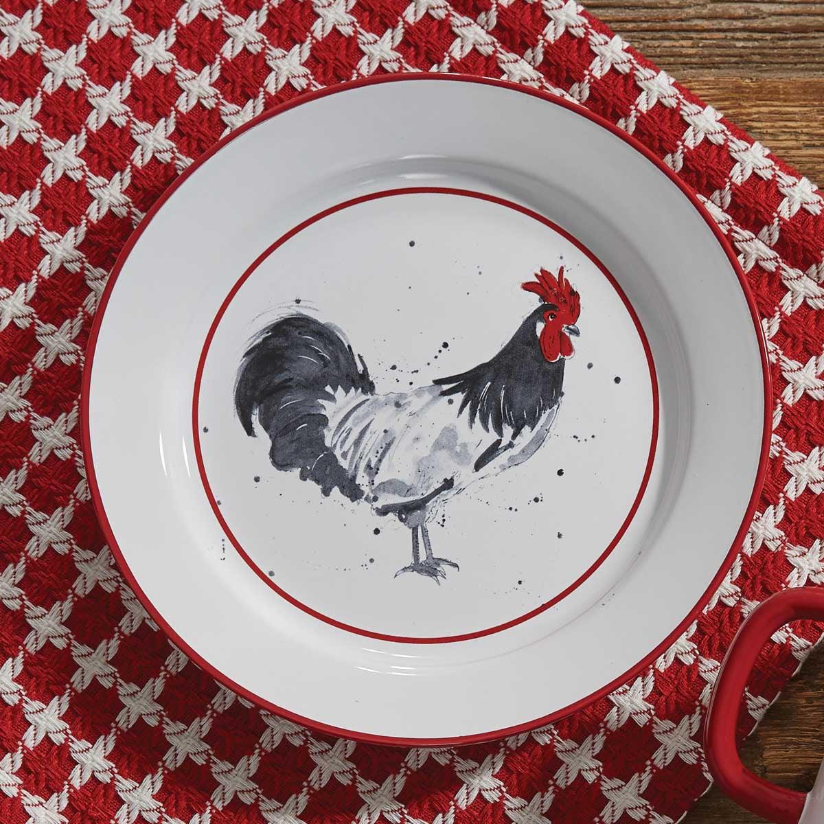 Chicken Coop Salad Plate - Rooster Set of 4 Park Designs - The Fox Decor