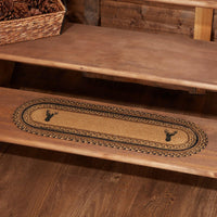 Thumbnail for Trophy Mount Jute Stair Tread Oval Latex 8.5x27 VHC Brands - The Fox Decor