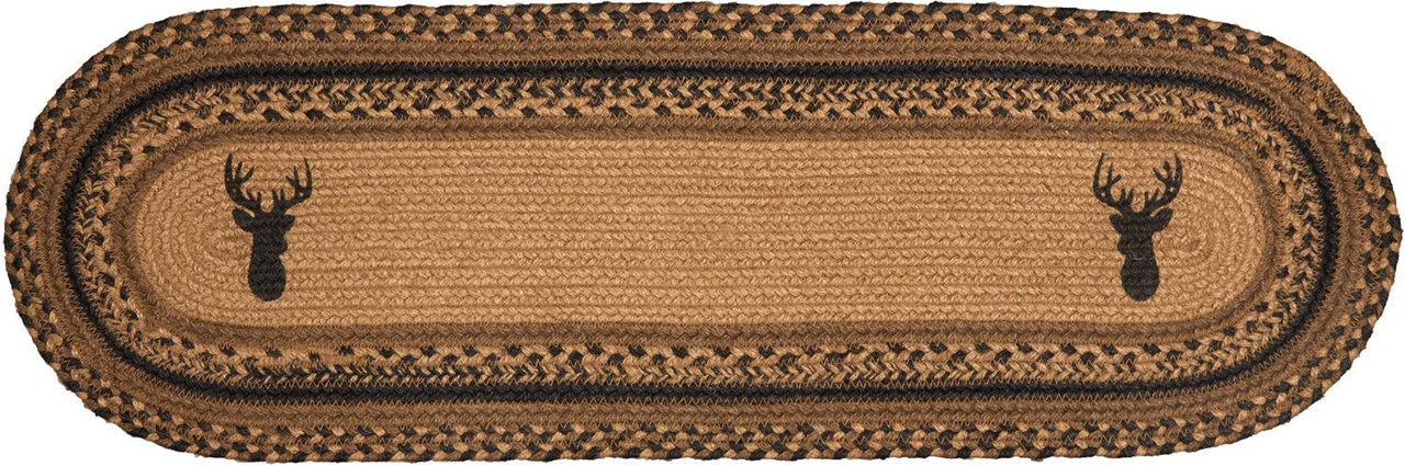 Trophy Mount Jute Stair Tread Oval Latex 8.5x27 VHC Brands - The Fox Decor