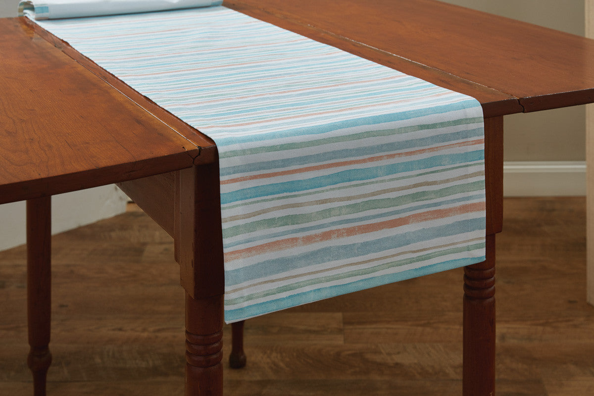 Beachcomber Stripe Table Runner - 72"L Park Designs - The Fox Decor