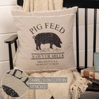 Thumbnail for Sawyer Mill Charcoal Pig Pillow 18