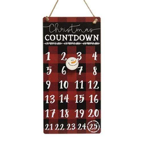 Buffalo Check Christmas Countdown Calendar - The Fox Decor