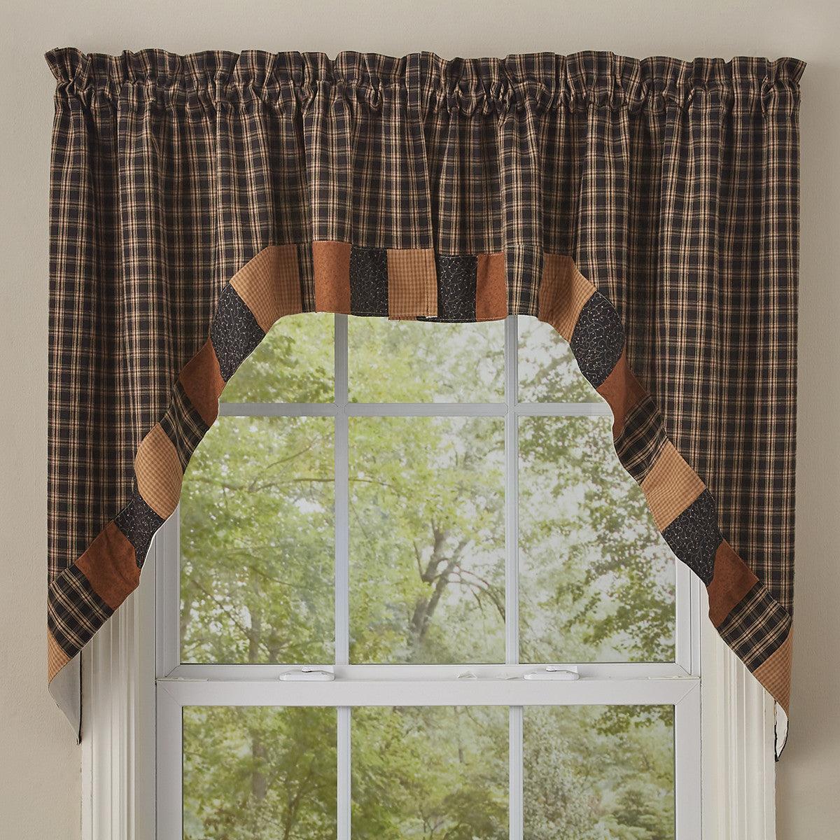 Prairie Patch Lined Border Swag 72X36 Set of 2 - Park Designs - The Fox Decor