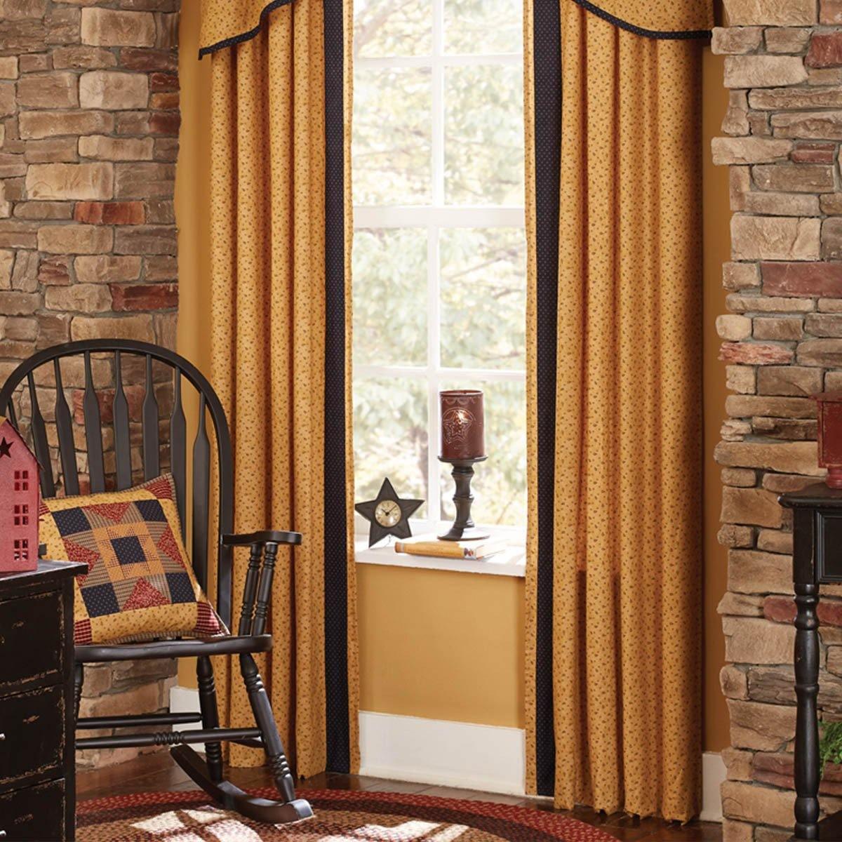 MontClair Lined Panel - 72x63 GOLD Park Designs Set of 2 - The Fox Decor