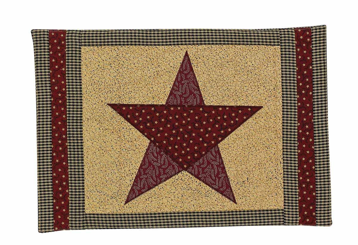 Country Star Placemats - Set Of 6 Park Designs - The Fox Decor