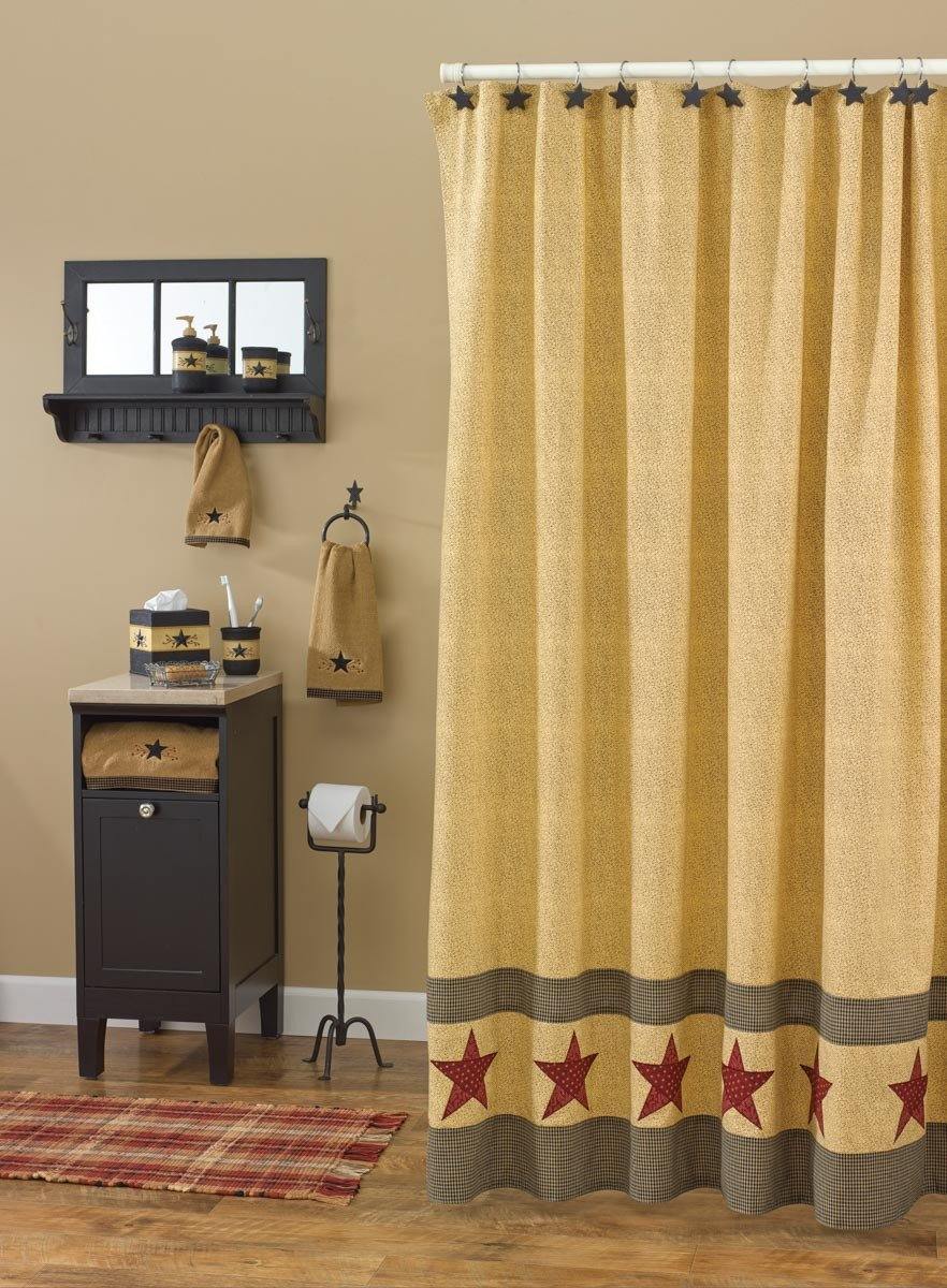 Country Star Shower Curtain - 72" x 72" Park Designs - The Fox Decor