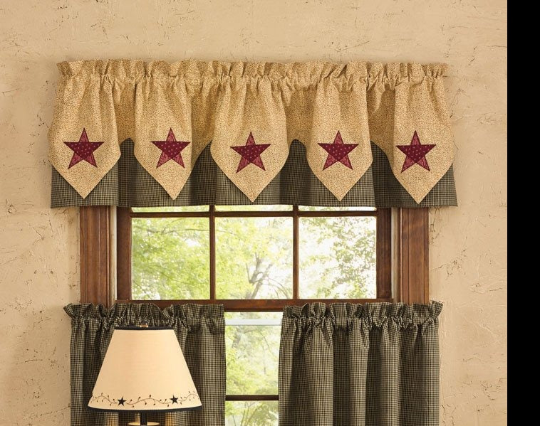 Country Star Valance - Point Park Designs