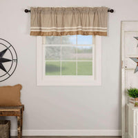 Thumbnail for Kendra Stripe Black Valance Curtain 19x72 - The Fox Decor
