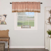 Thumbnail for Kendra Stripe Red Valance 19x90
