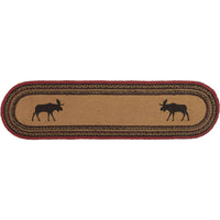 Thumbnail for Cumberland Stenciled Moose Jute Runner Oval 13x48 VHC Brands - The Fox Decor