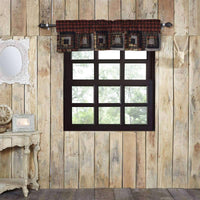 Cumberland Patchwork Valance Curtain 16x60 - The Fox Decor