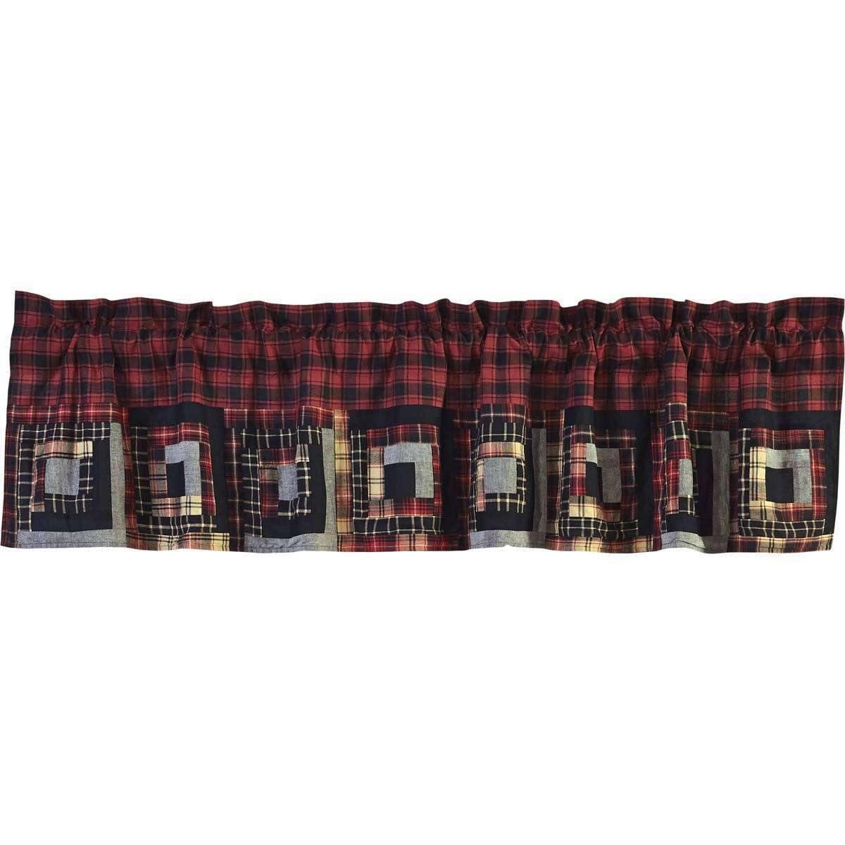 Cumberland Patchwork Valance Curtain 16x72 - The Fox Decor