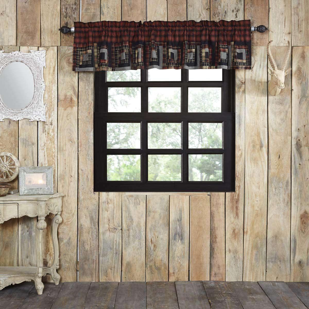 Cumberland Patchwork Valance Curtain 16x90 - The Fox Decor