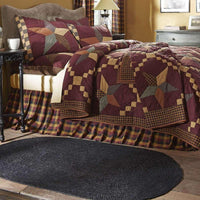 Thumbnail for Folkways Star Luxury King Quilt 120Wx105L VHC Brands