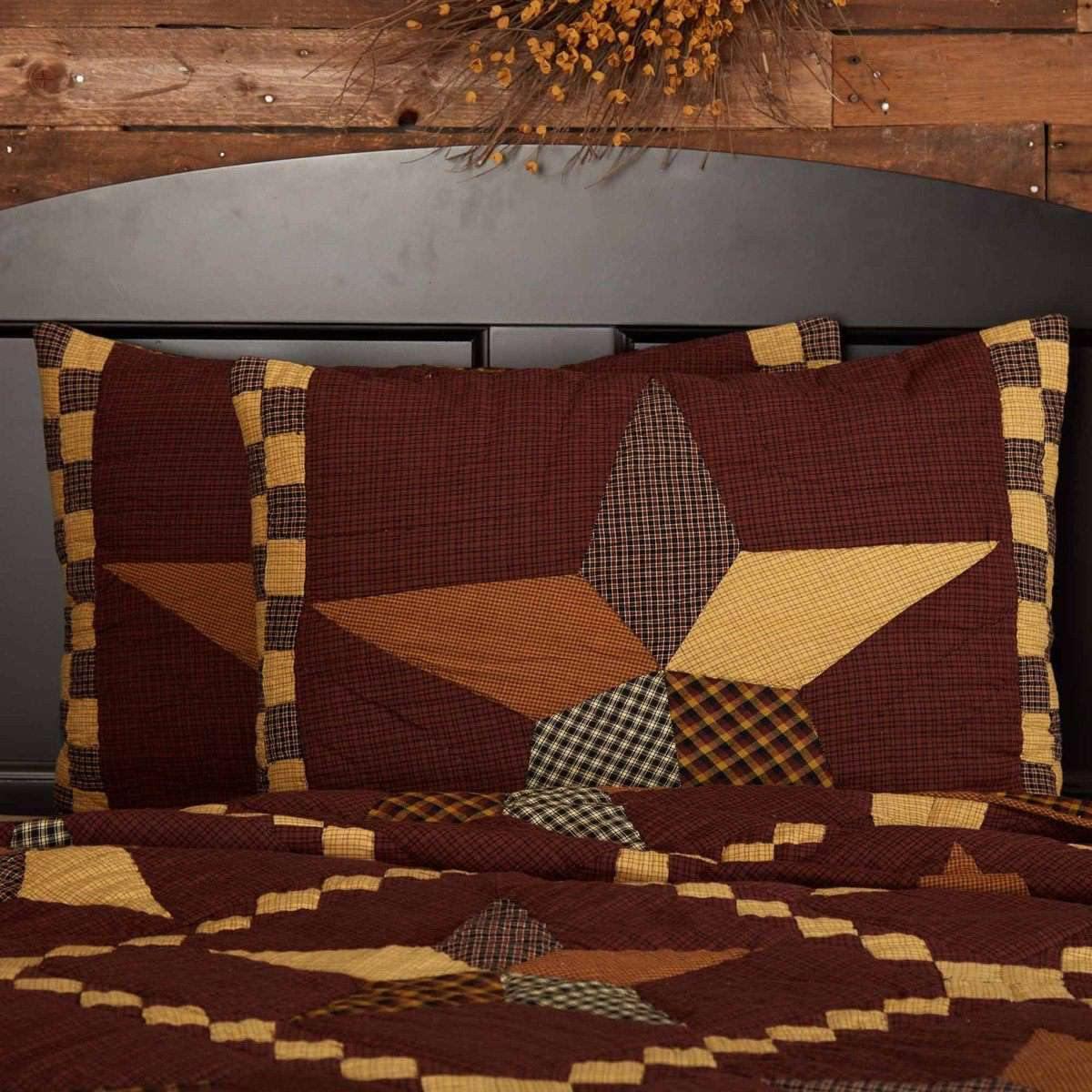 Folkways Star Standard Sham 21x27 VHC Brands - The Fox Decor